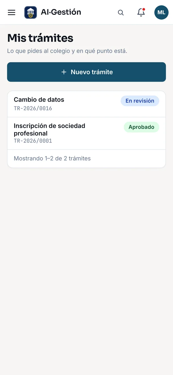 Mis trámites con su estado